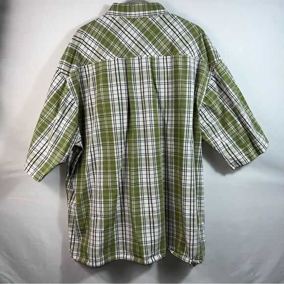 Southpole Men's Button Up Green Plaid Relaxed Fit Shirt 0627 - Picture 8 of 10